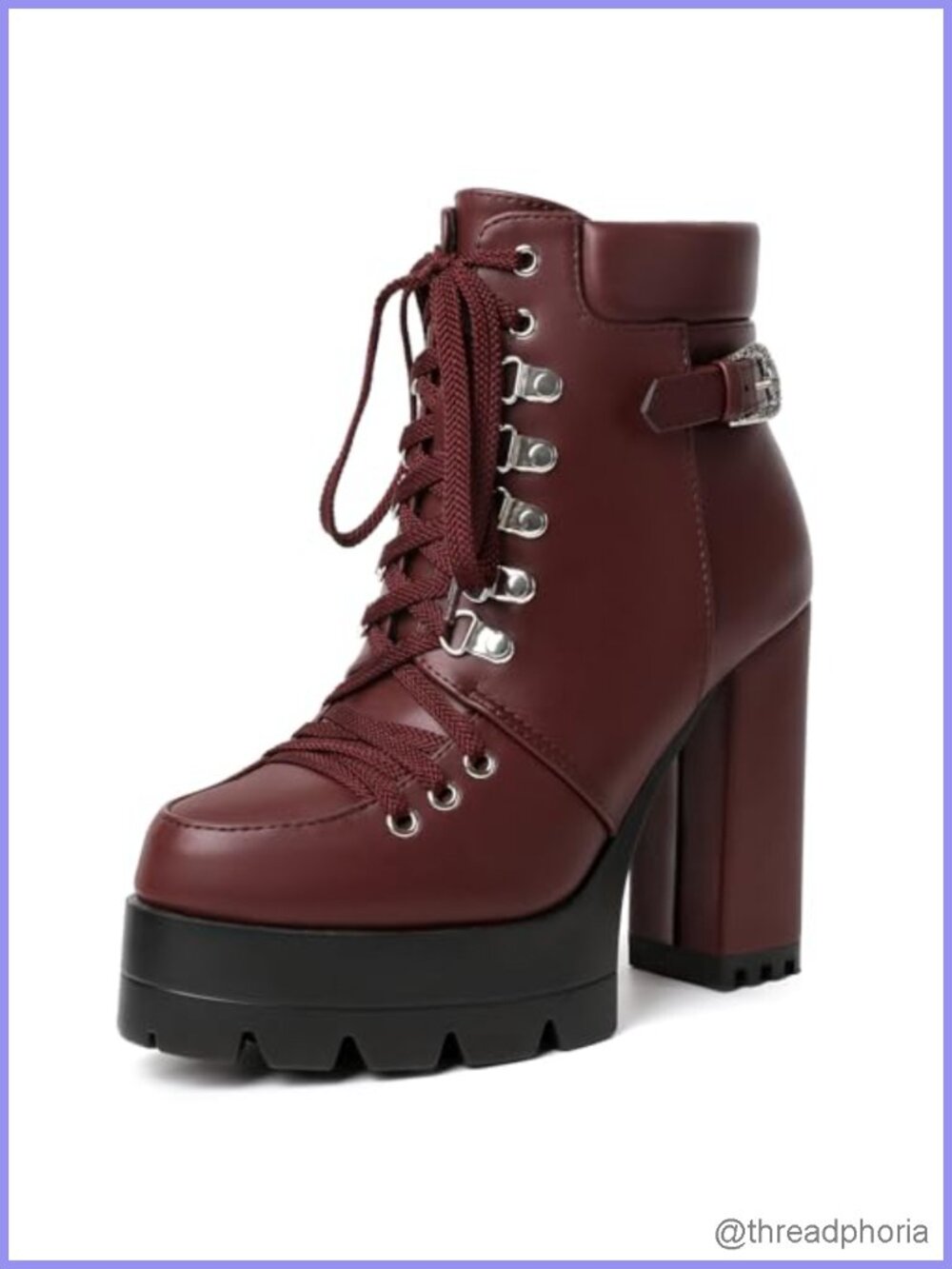 Women's Platform Ankle Booties Block Heel Lace Up Side Zipper Faux Suede Western